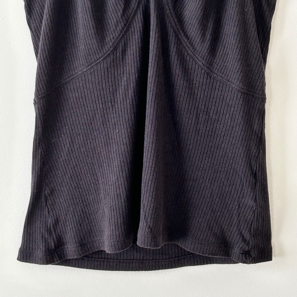 GENER R A Black Ribbed Halter Tank Top - Picture 3 of 12